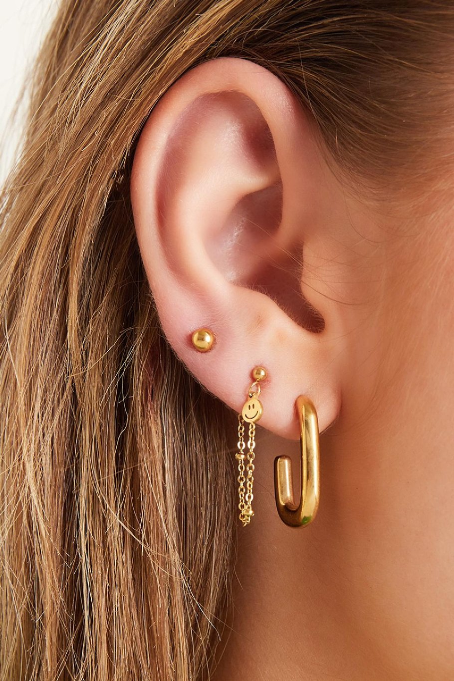 Boucles d'oreilles cool girl Argenté Acier inoxydable Image4